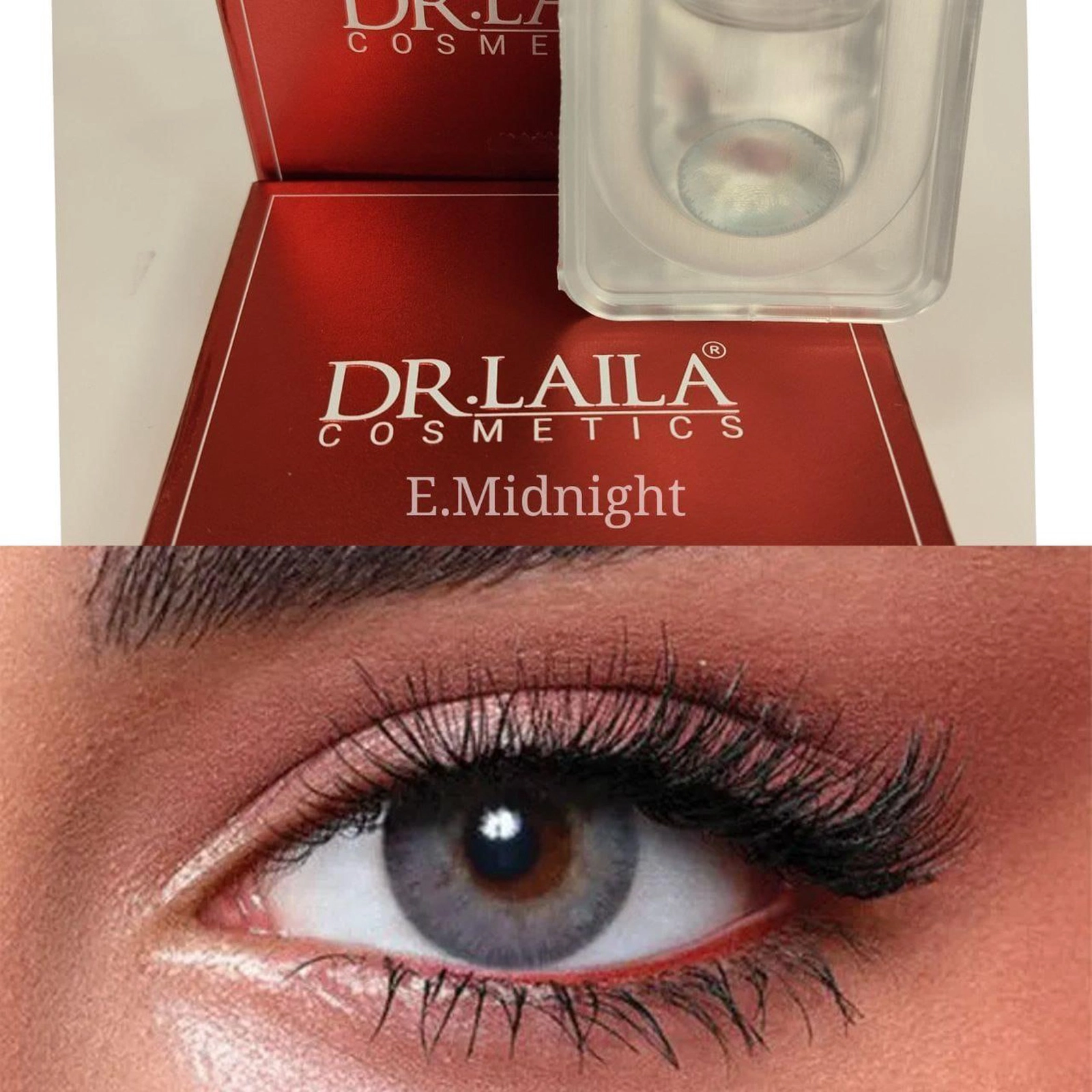 Rəngli kontakt linzalar Dr.Laila E.Midnight, 0.00