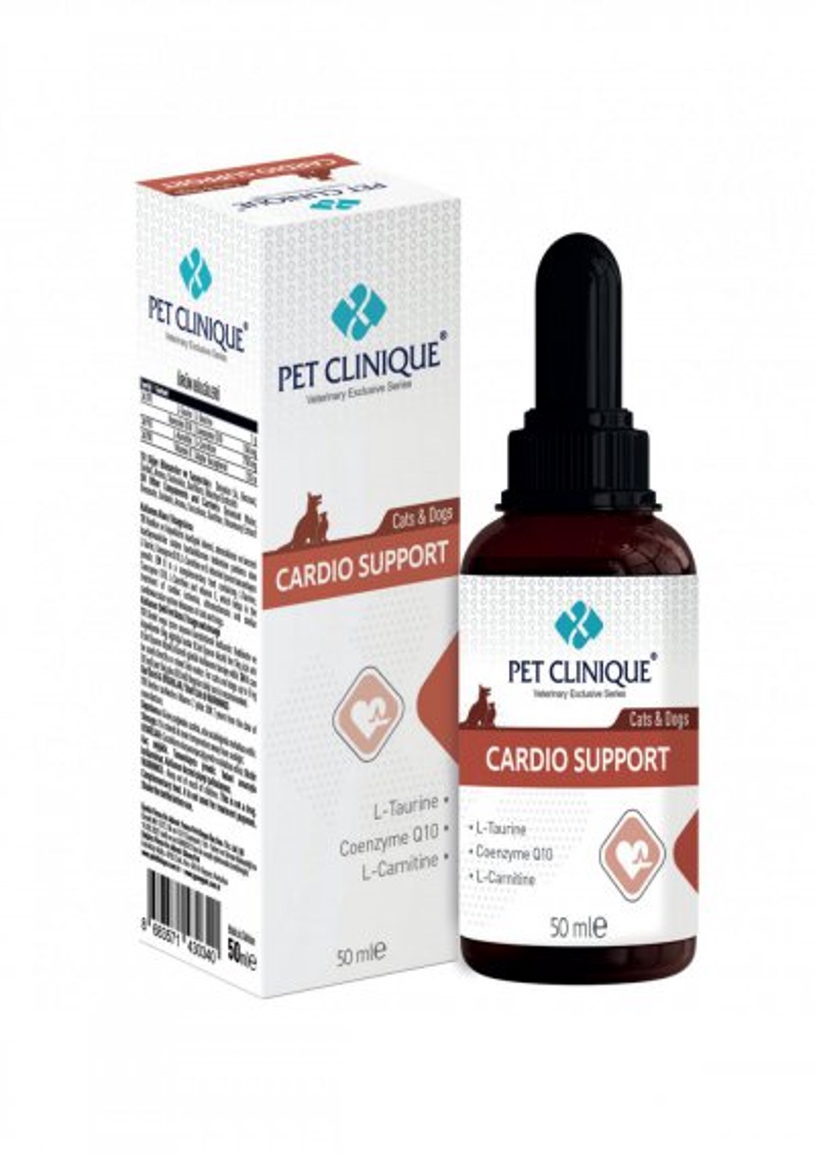 Qida əlavəsi Pet Clinique Cardio Support pişiklər və itlər üçün, 50 ml