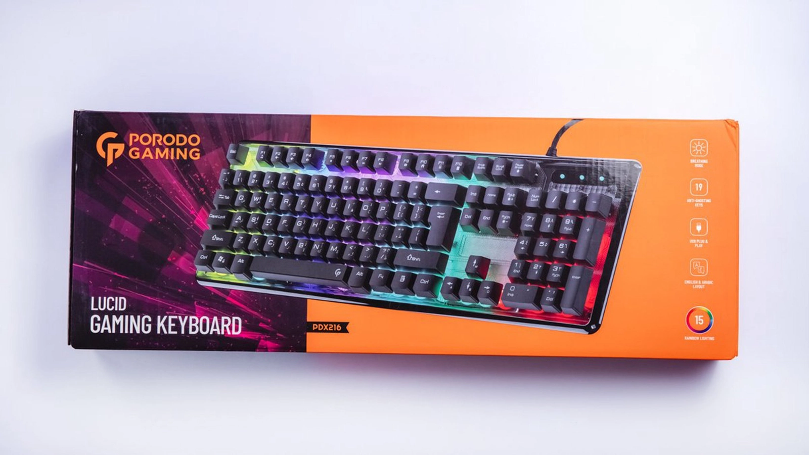 Klaviatura Porodo Gaming Tam Membranlı