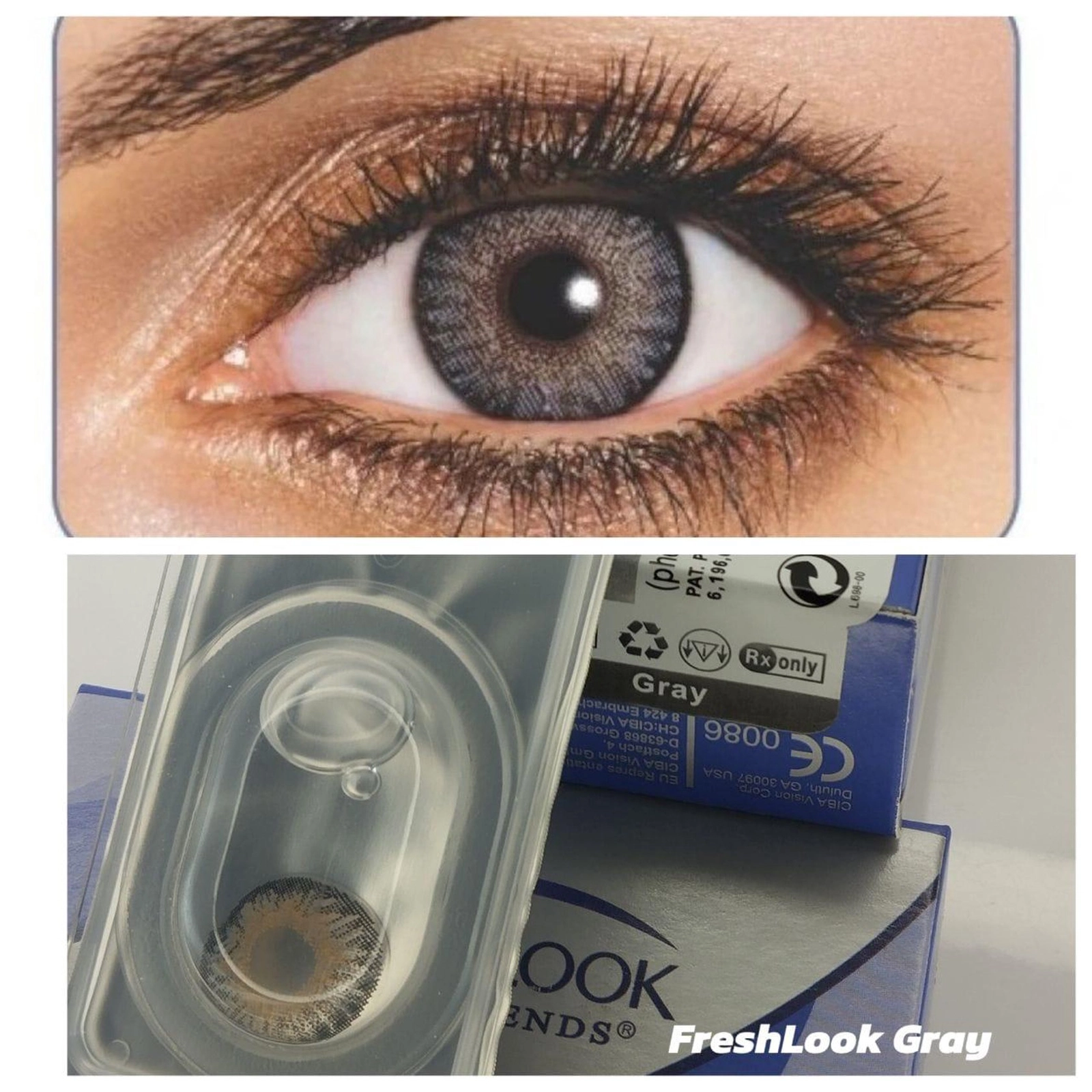 Rəngli kontakt linzalar FreshLook FL_Gray