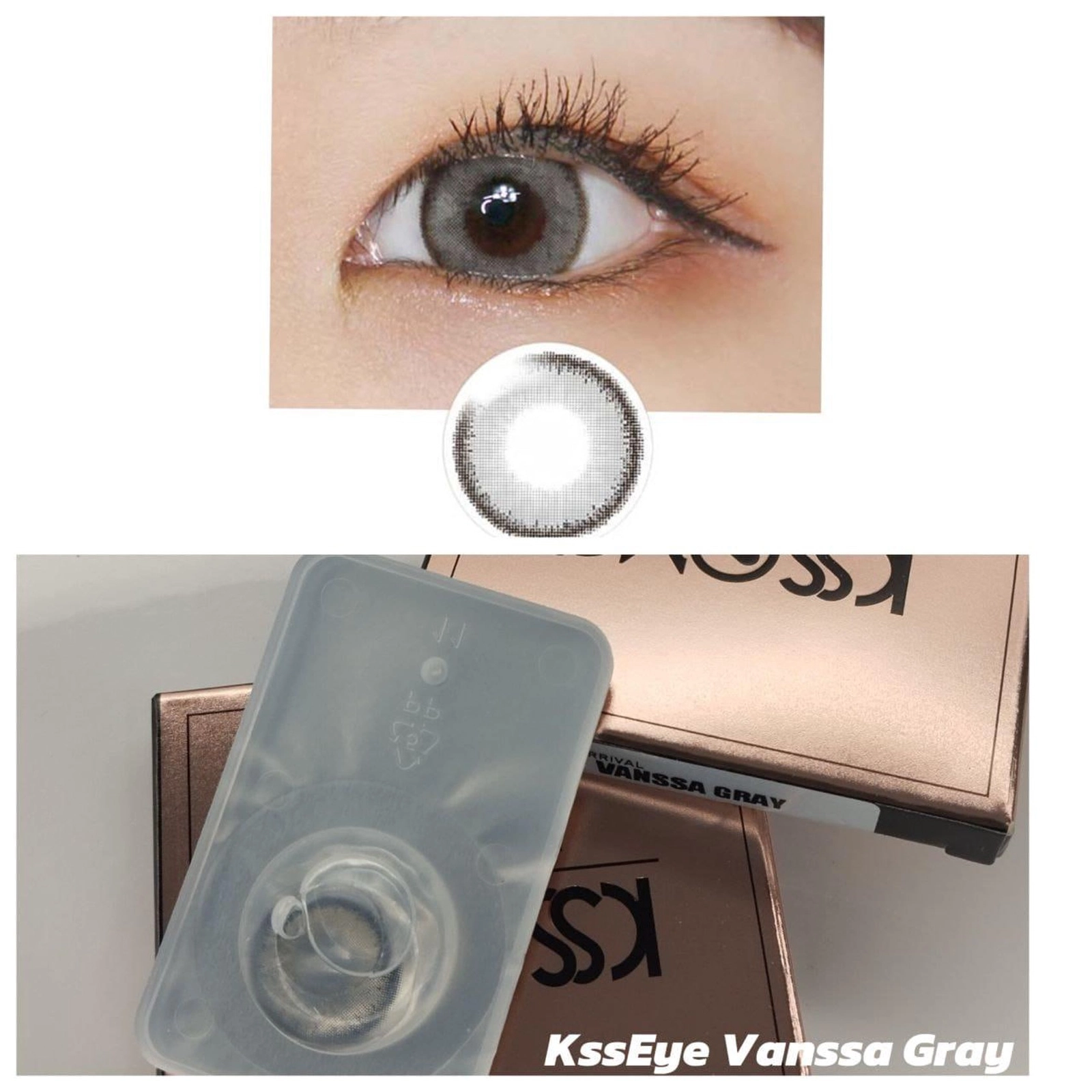 Rəngli kontakt linzalar Ksseye Vanssa Gray