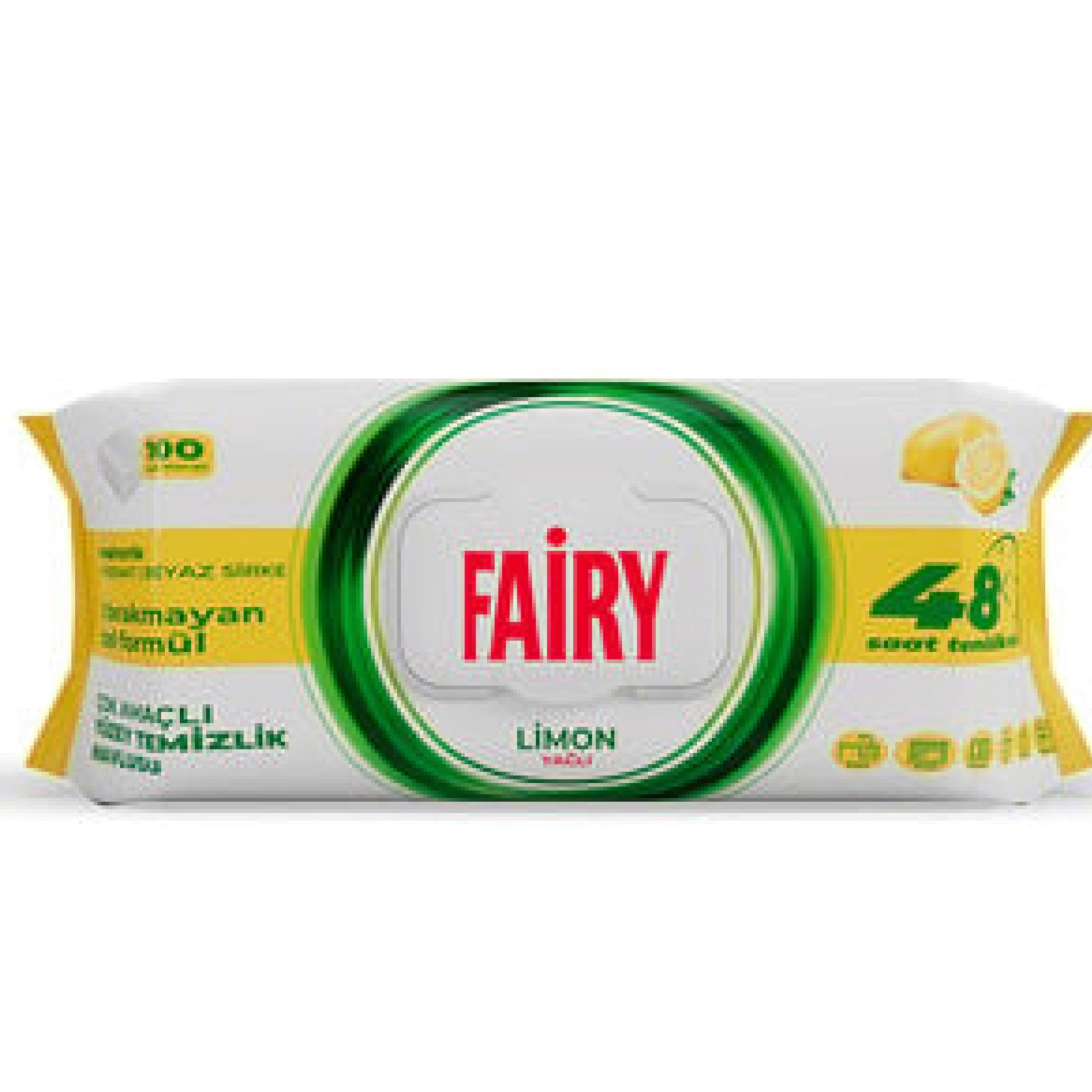 Təmizliyəci salfetlər Fairy limon ətirli 100 ədəd