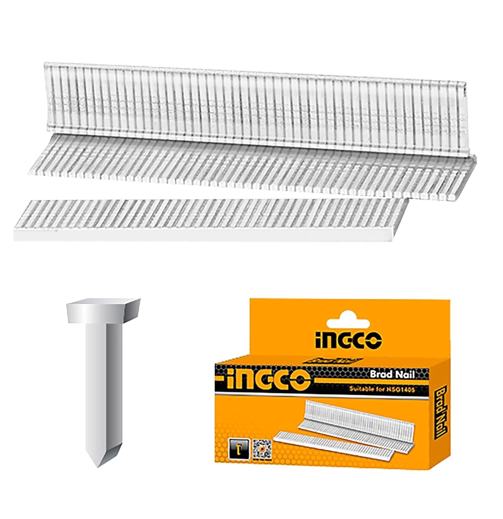 Montaj tapançası üçün mismarlar Ingco STS6110, 10x2 mm