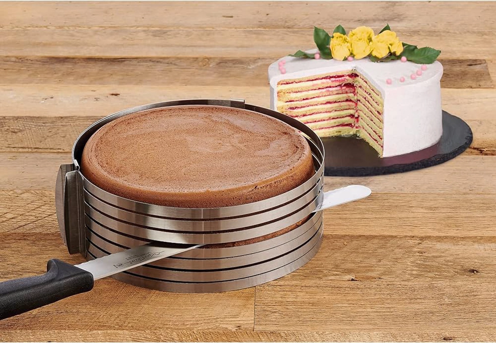 Metal alət tort kəsmək üçün nh_17z, 15x8 sm, gümüşü