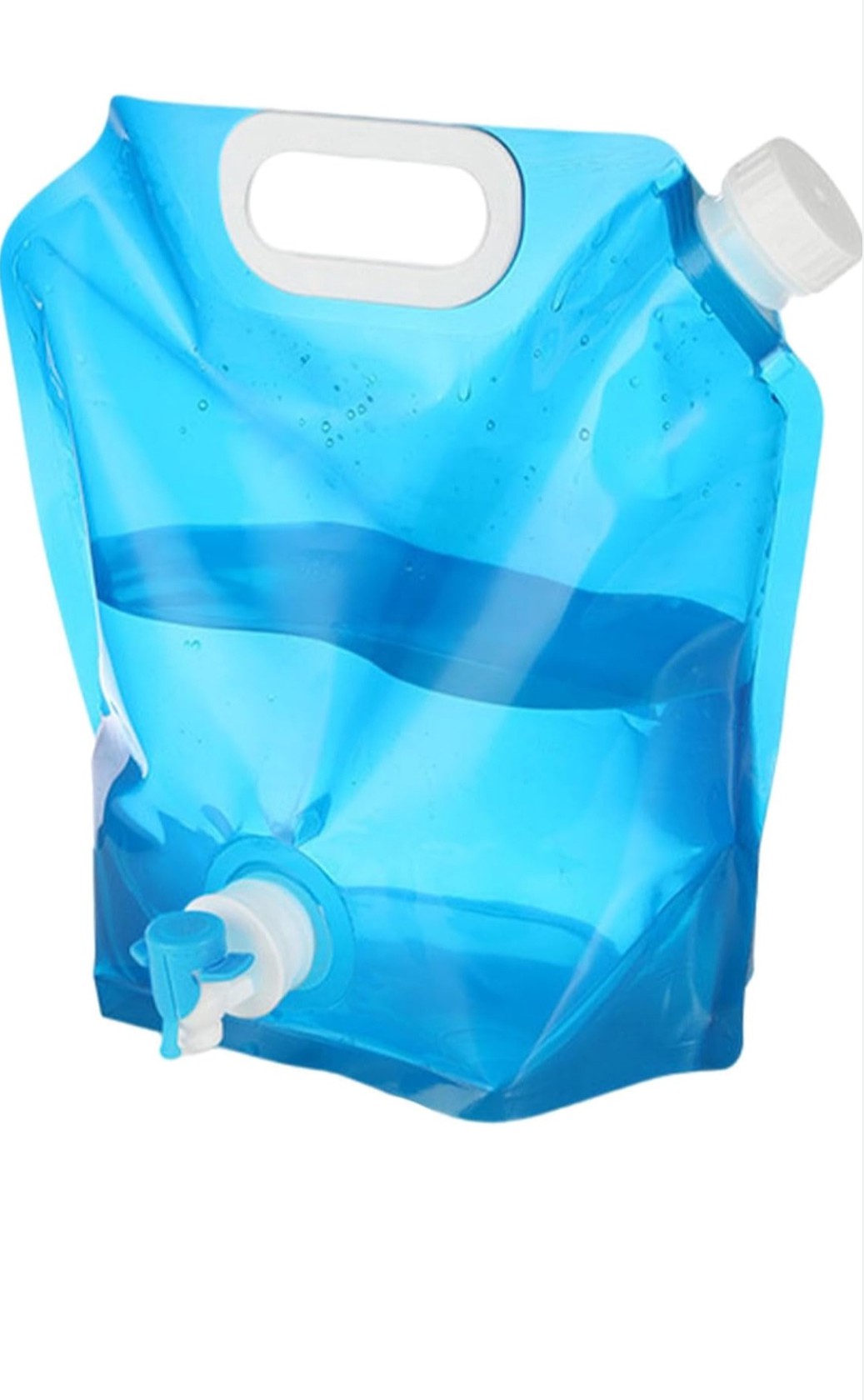 Çən, plastik, tutacaqlı, krant başlıqlı, 10 l, göy - myhome_10lt