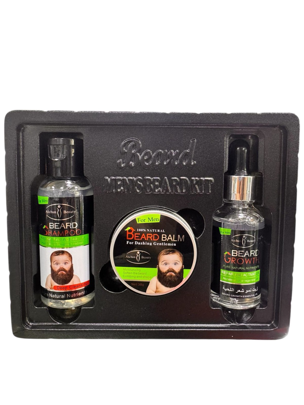 Saqqal baxım dəsti kişilər üçün Aichun Beauty Beard Care