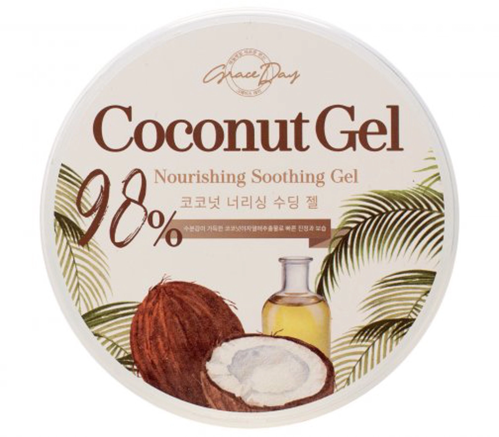 Qidalandırıcı nəmləndirici gel Grace Day kokos ekstraktı ilə 300 ml