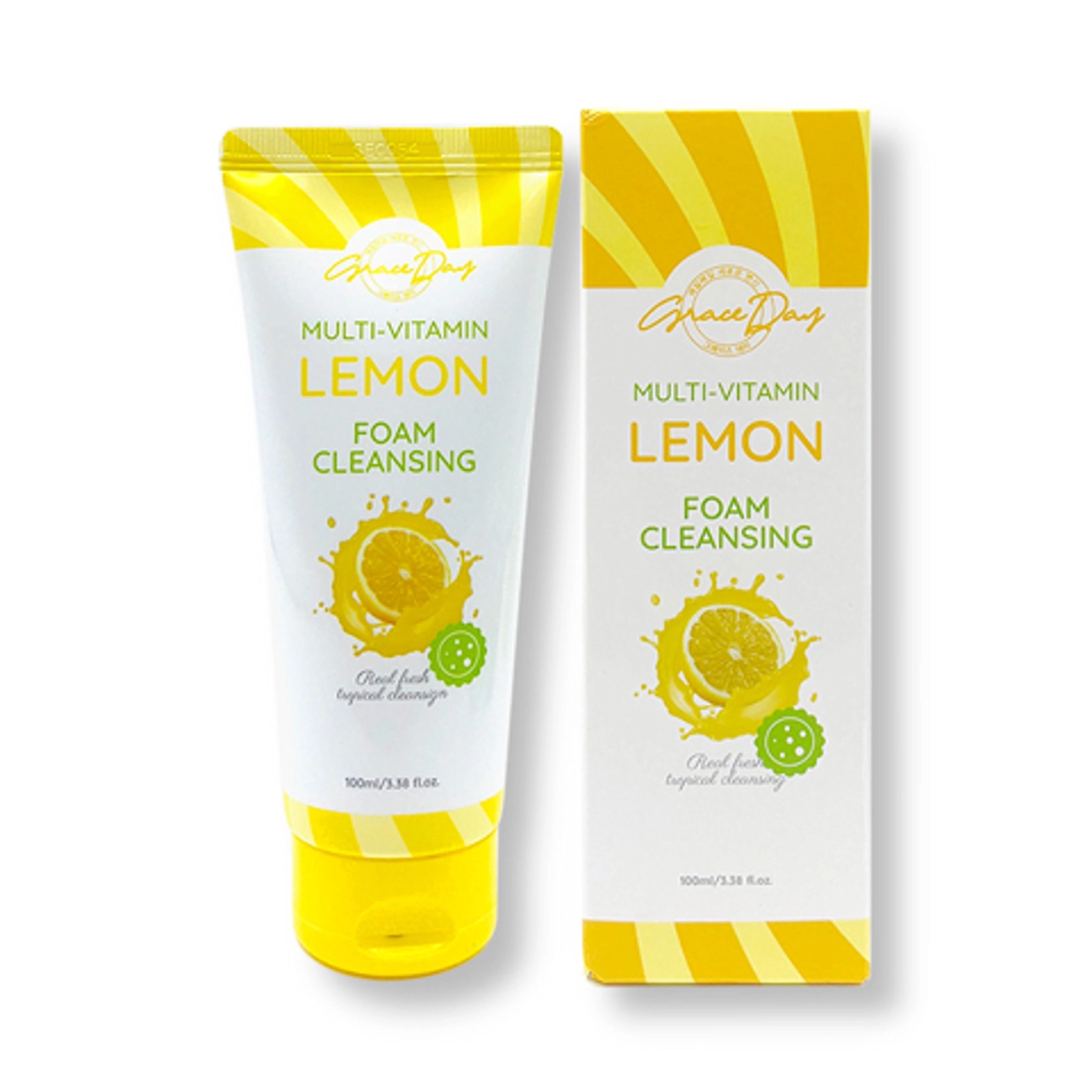 Üz yuma üçün təmizləyici köpük Graceday Multi-Vitamin Lemon, 100 ml
