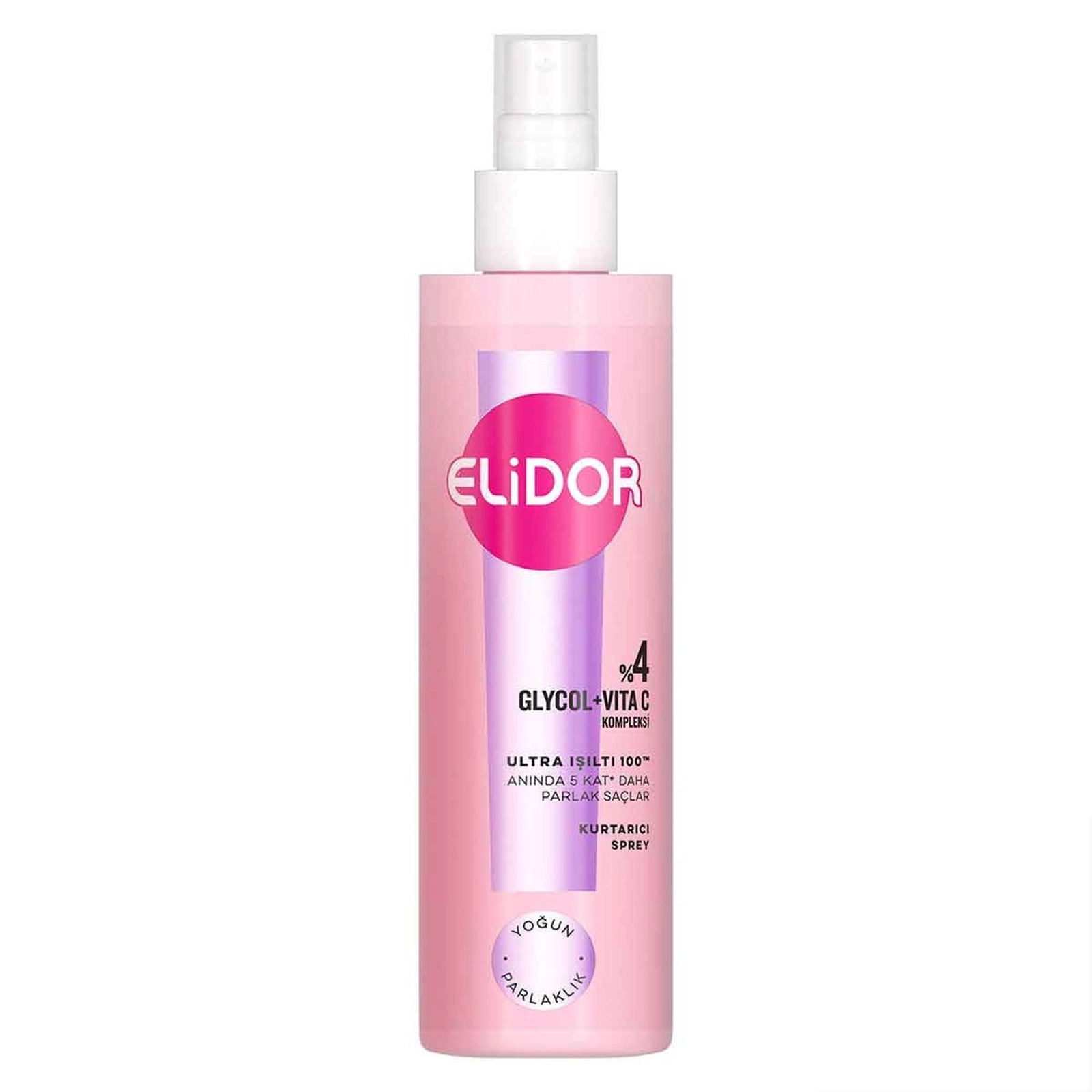 Saç üçün sprey Elidor Ultra Işıltı 100 Kurtarıcı, 200 ml