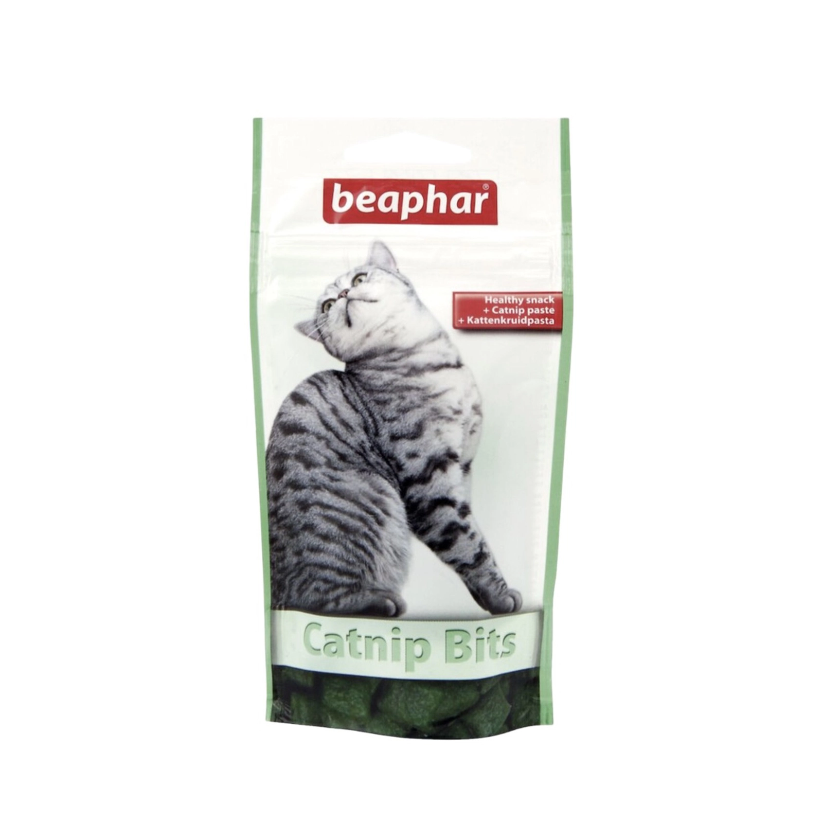 Pişiklər üçün yastıqcıqlar Beaphar Catnip Bits, pişik nanəsi ilə, 35 q
