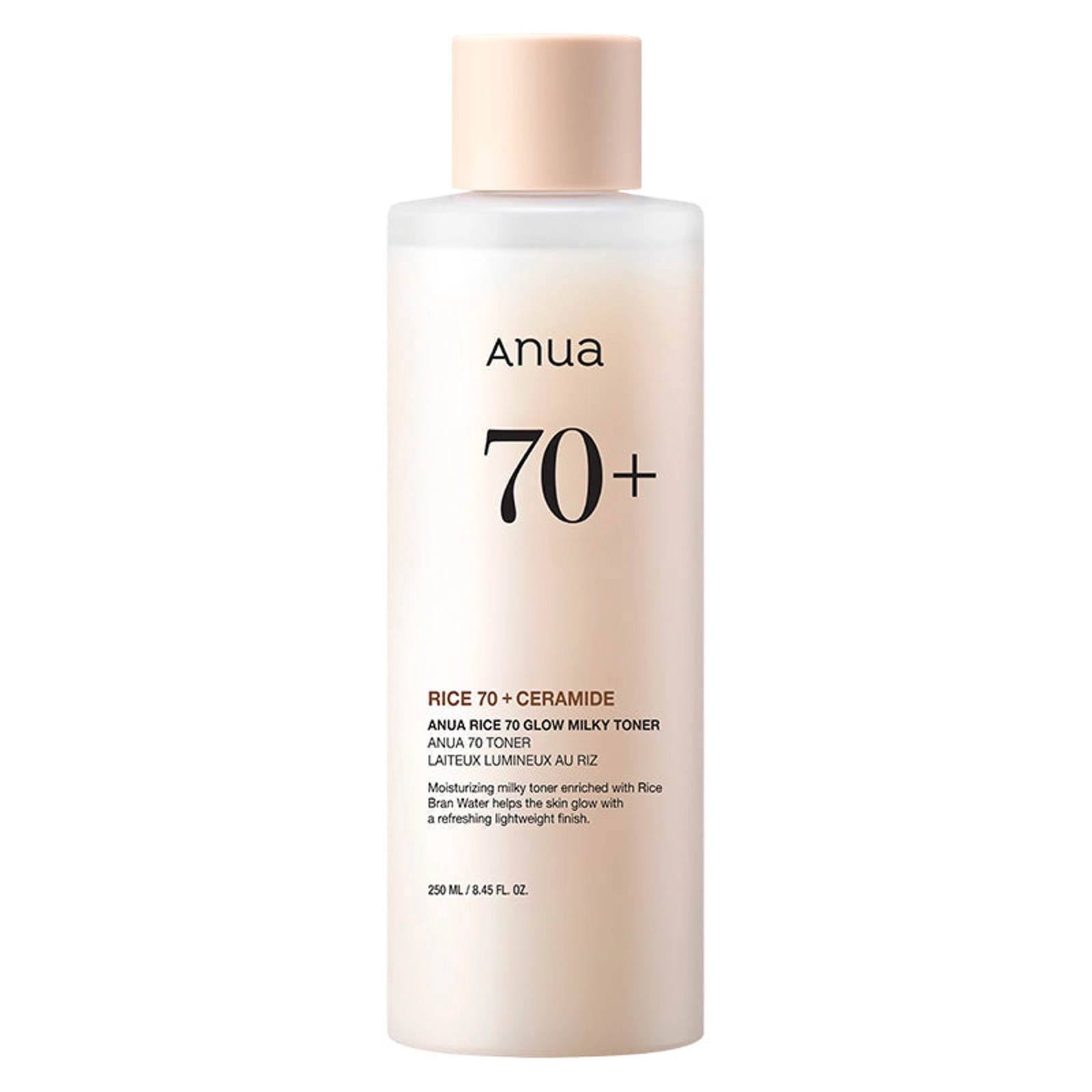 Üz üçün tonik Anua Rice 70 Glow Milky, 250 ml