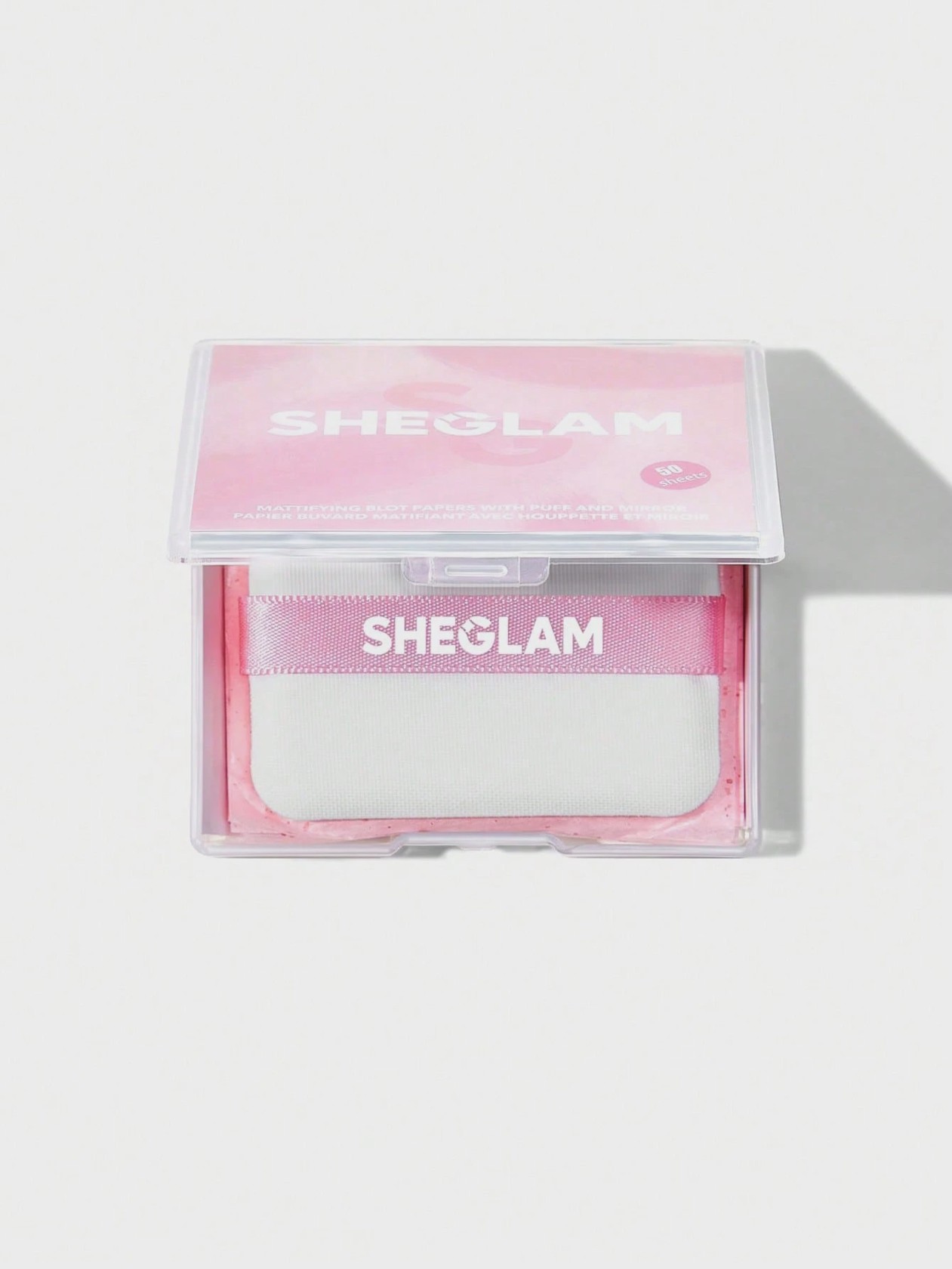Matlaşdırıcı salfetlər Sheglam with Puff and Mirror, 50 əd