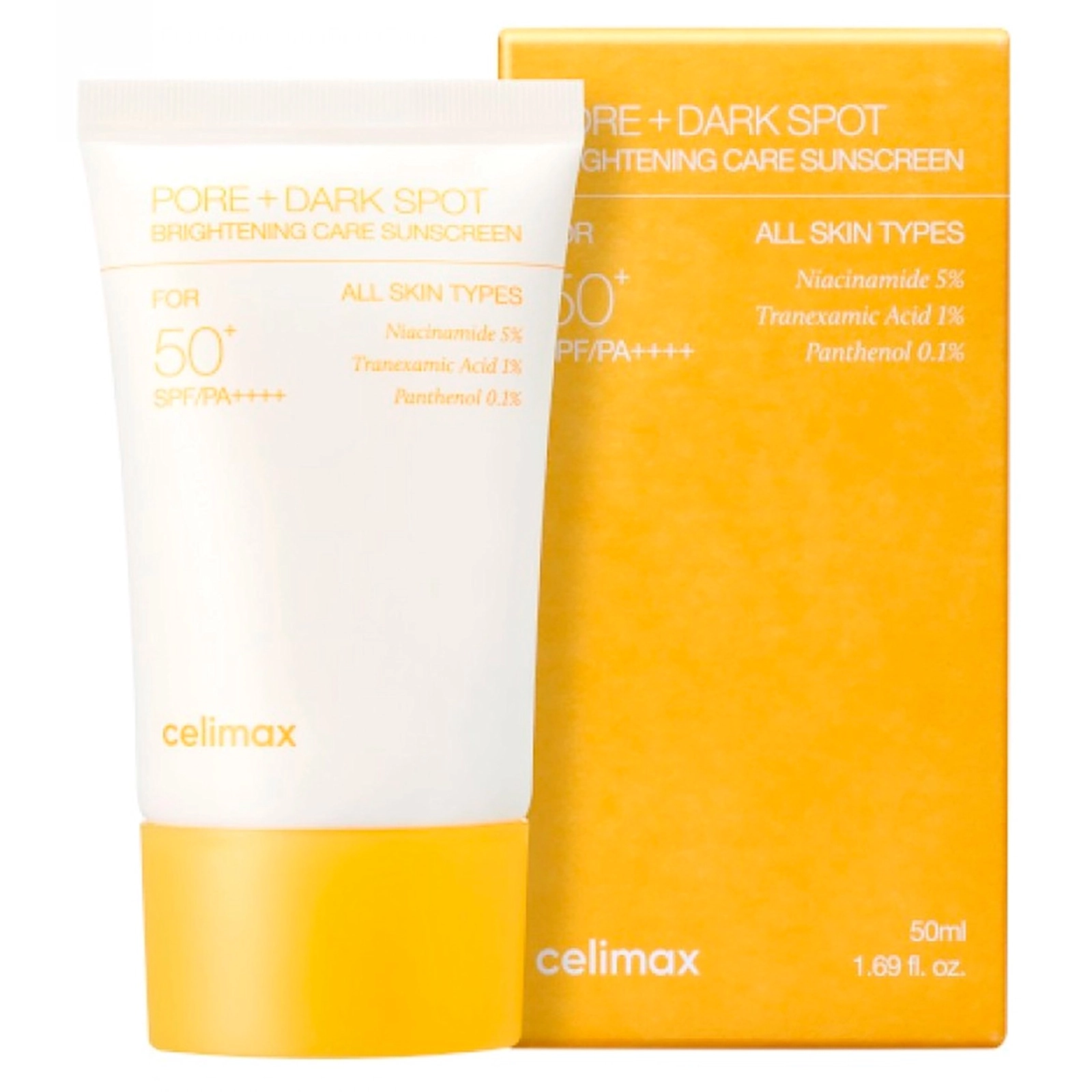 Günəşdən qoruyucu krem Celimax Pore+ Dark Spot Brightening Care SPF50+ PA++++, 50 ml