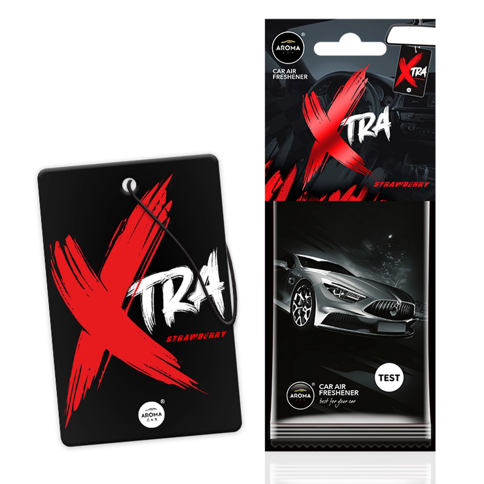 Avtomobil üçün ətirləndirici Aroma Car XTRA Çiyələk, asma - 83807