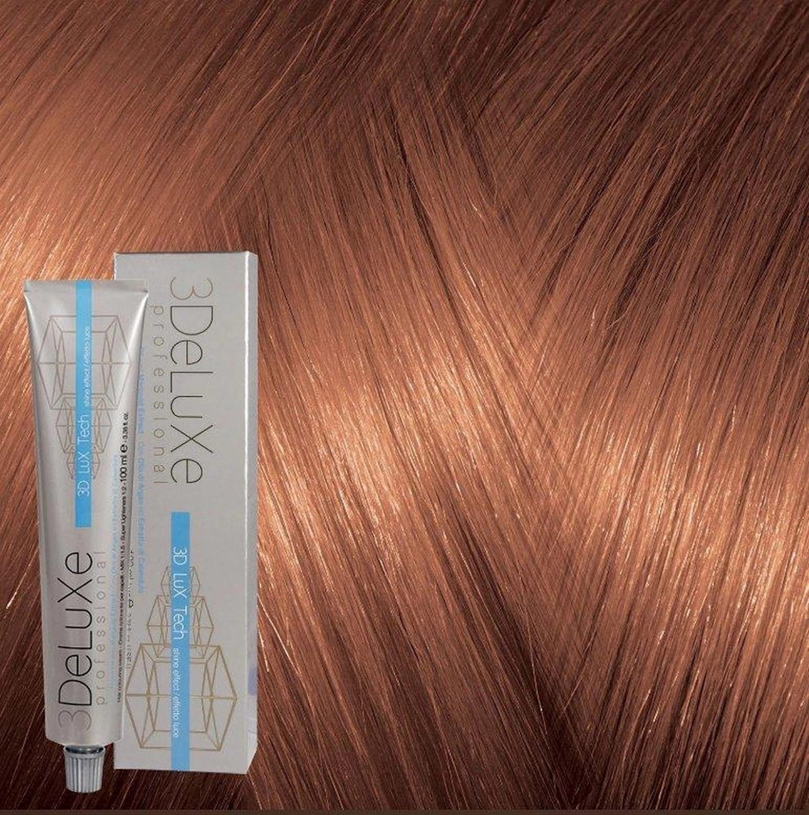 Saçlar üçün boya 3Deluxe Professional 6.4 Tünd xurmayı mis, 100 ml
