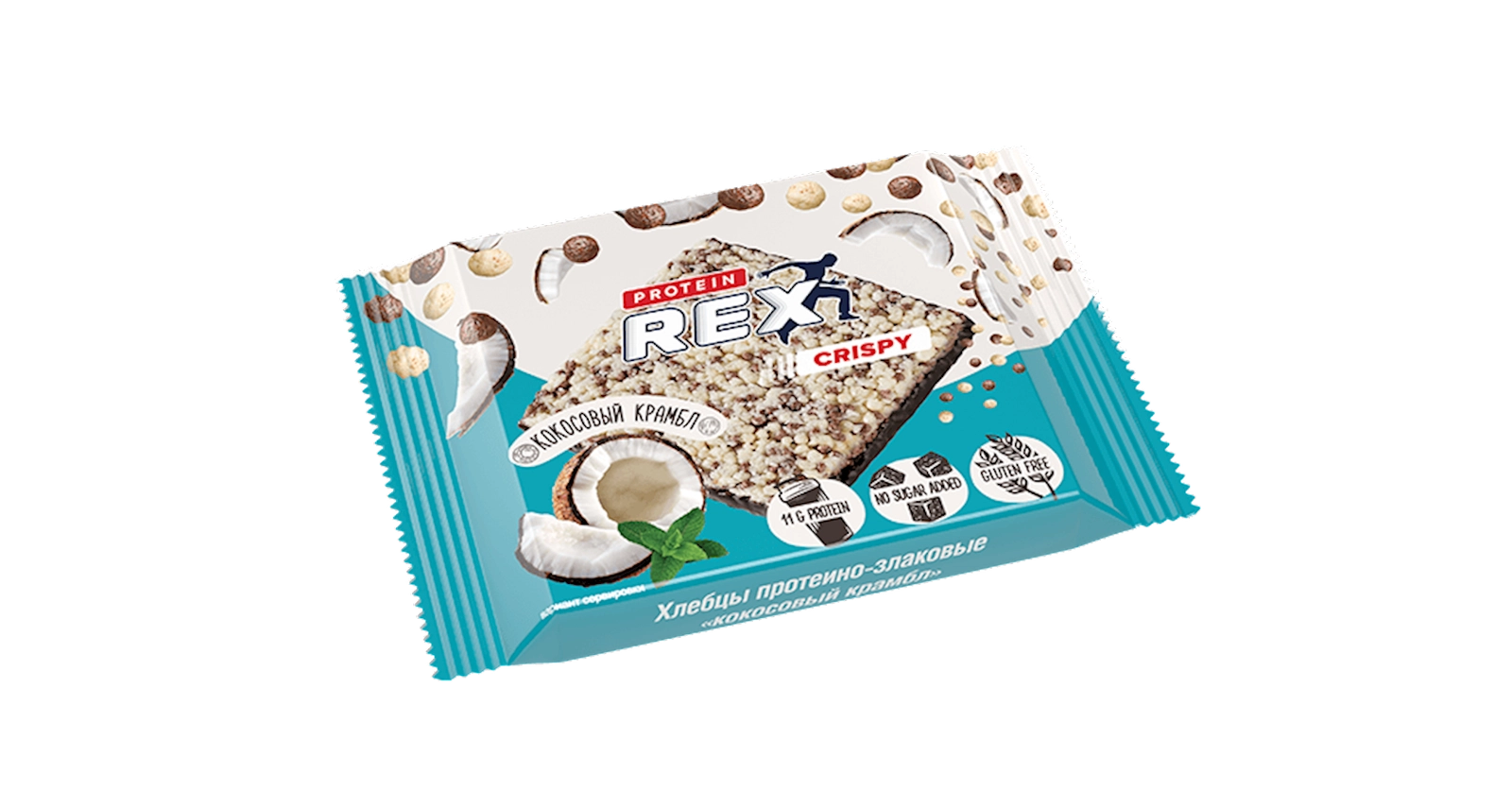 Kökə ProteinRex Crispy 20% protein Hindistan cevizi krambl 55 q