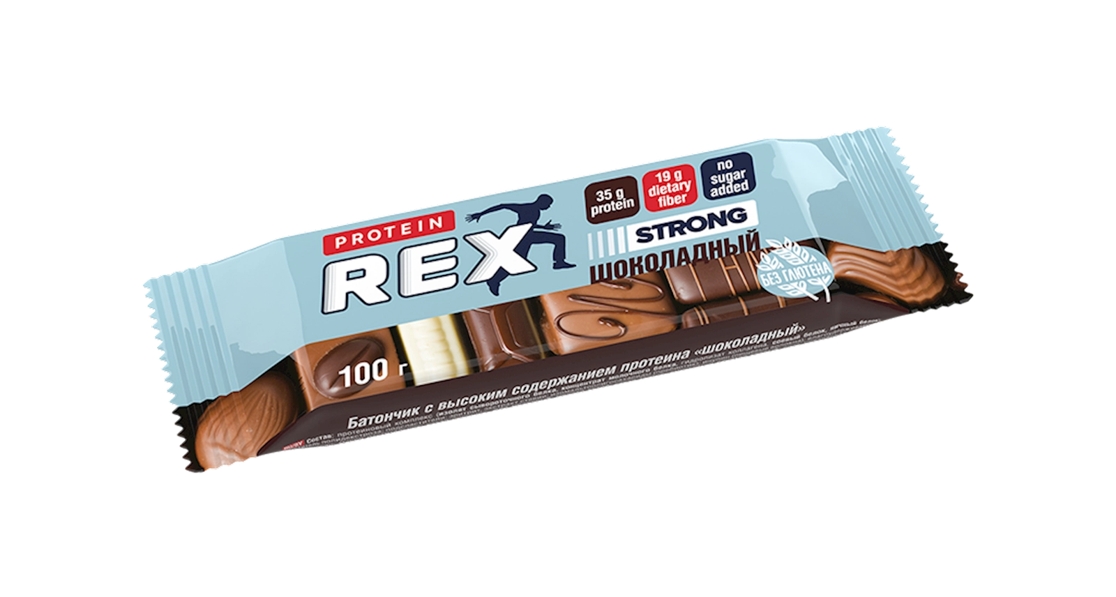 Baton ProteinRex Strong 35% Şokolad 100 q
