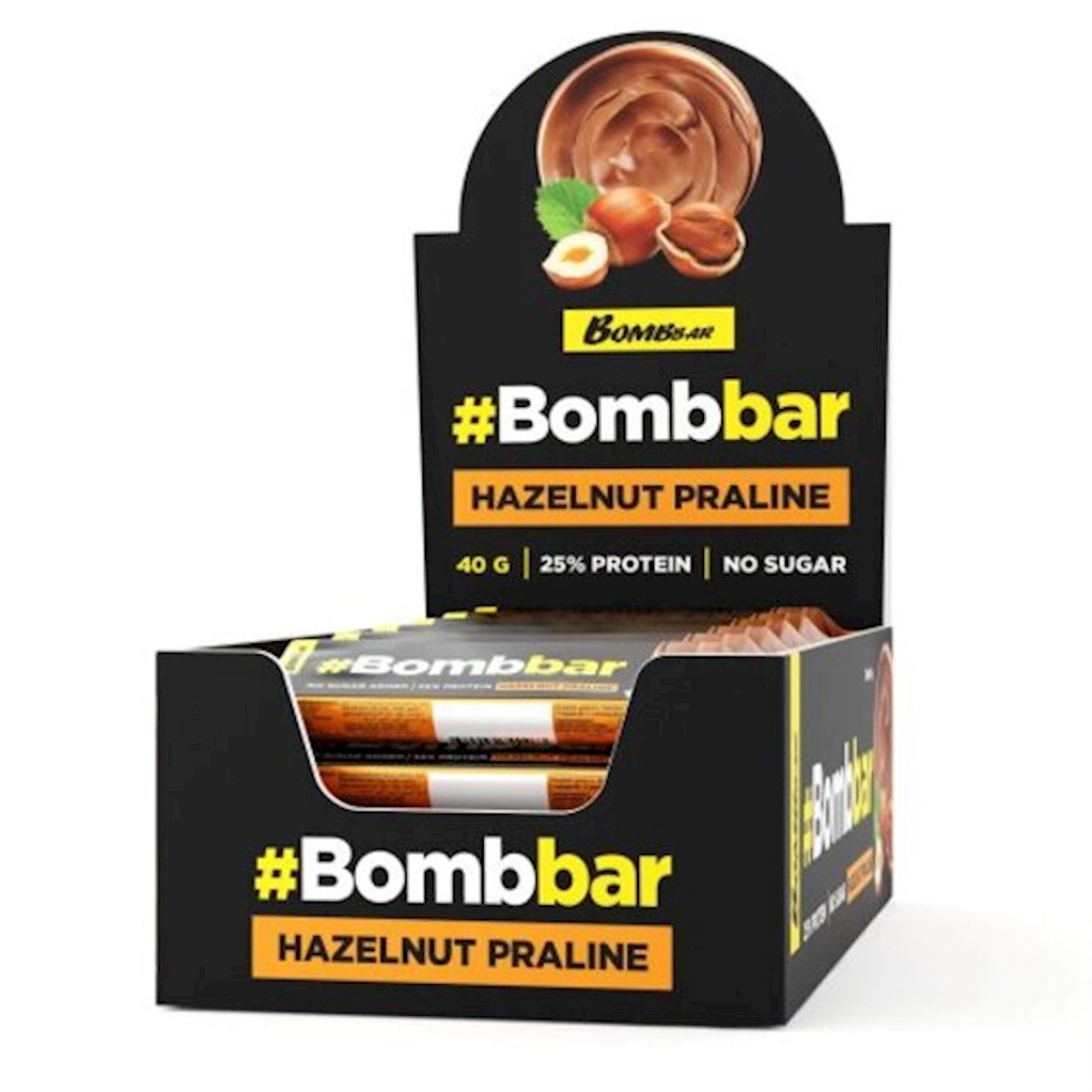 Proteinli baton Bombbar Fındıqlı praline 40 q, 30 əd