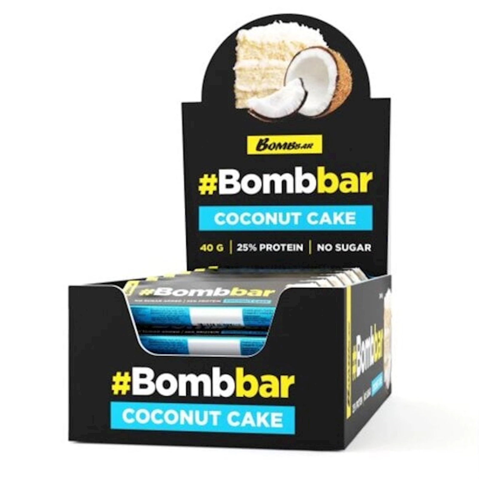 Proteinli baton Bombbar Hindistancevizi tortu 40 q, 30 əd