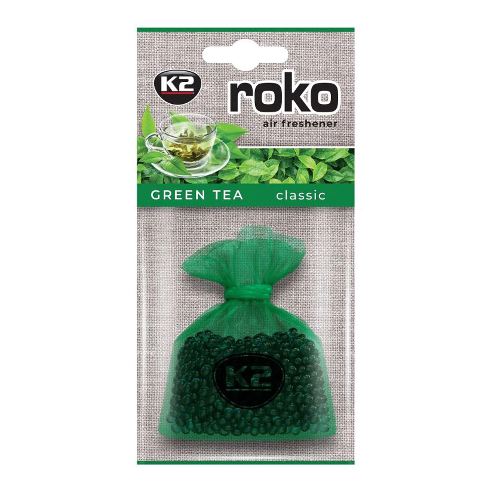 Hava təravətləndiricisi K2 ROKO Yaşıl çay 20gr, torba, qranula