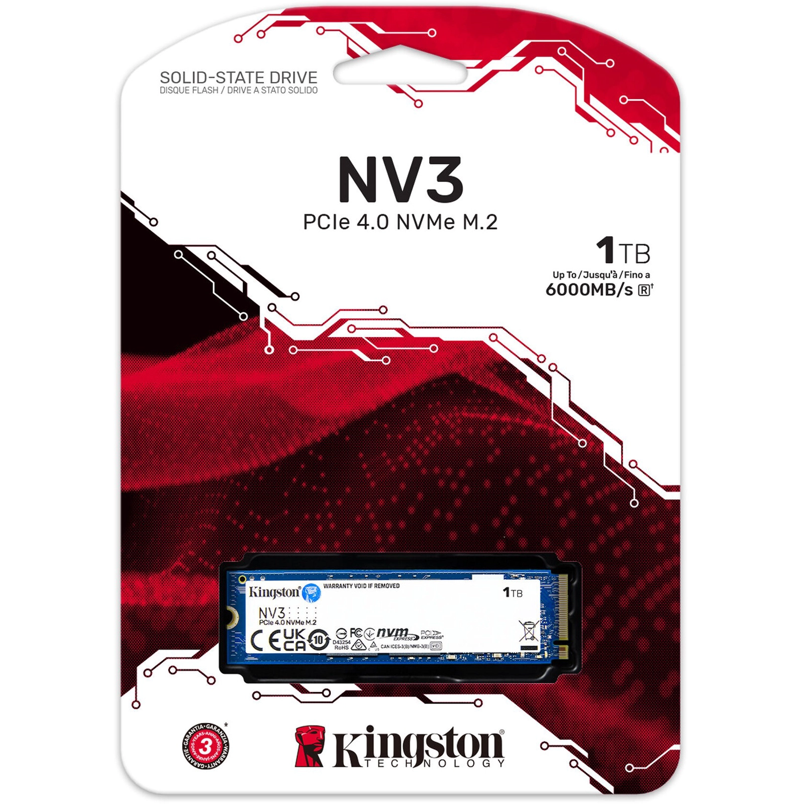Sərt disk Kingston NV3 1TB SSD NVMe