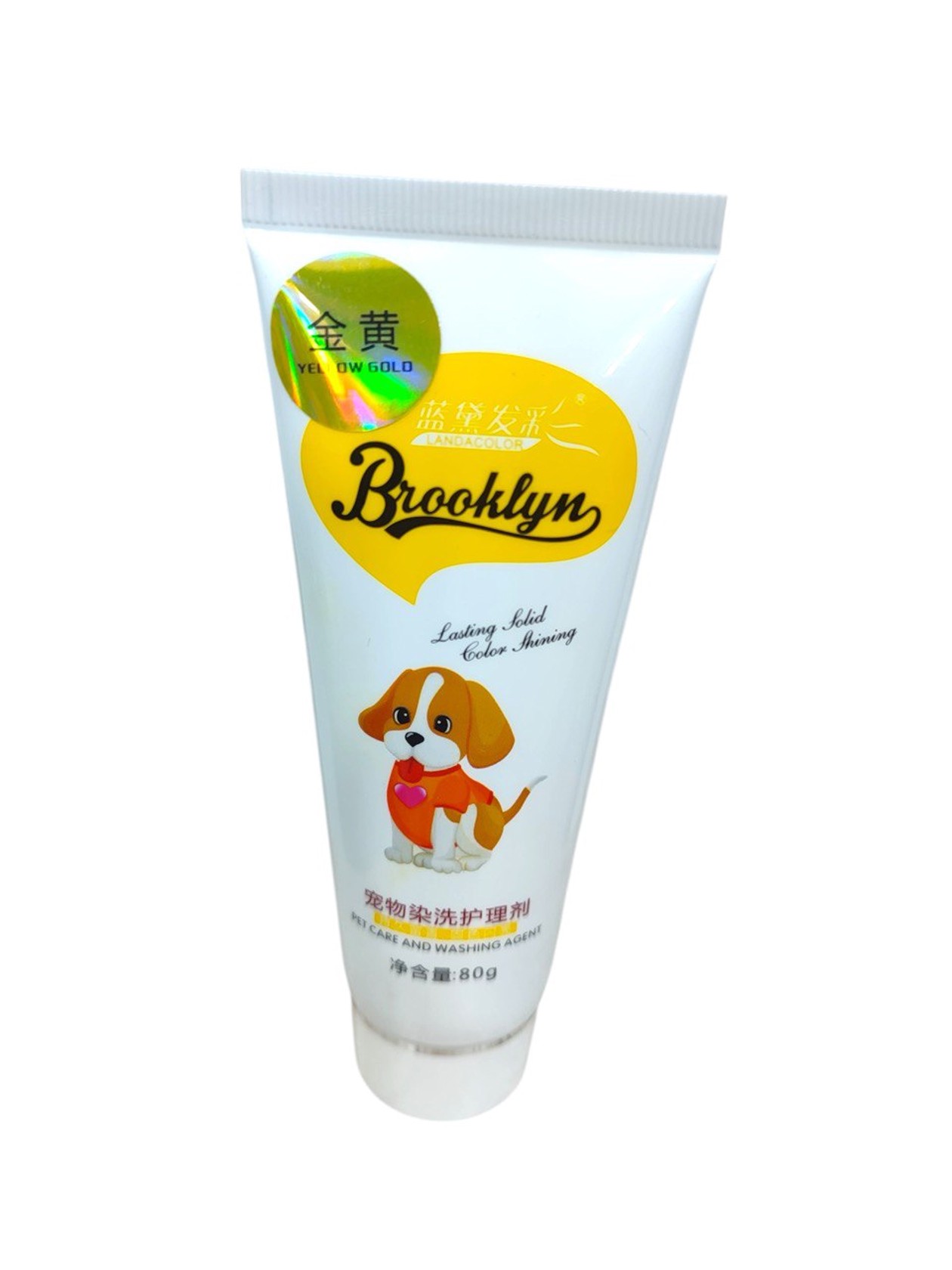 İtlər üçün krem-boya Brooklyn Yellow Gold, 80 q