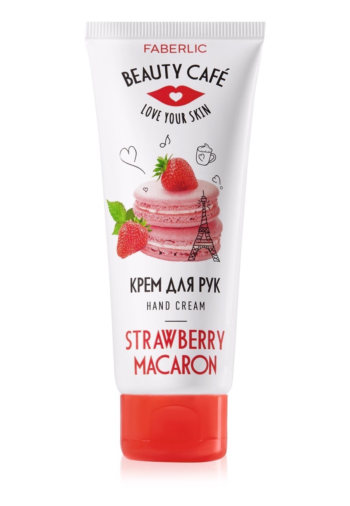 Əl kremi Faberlic Strawberry Macaron, 75 ml