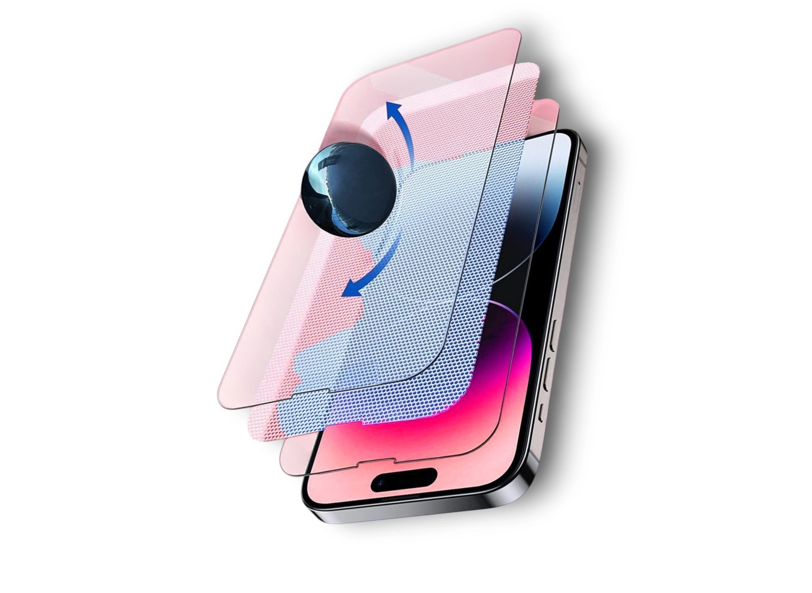 Qoruyucu şüşə Estan anti statik Apple iPhone 14 Plus/13 Pro Max üçün