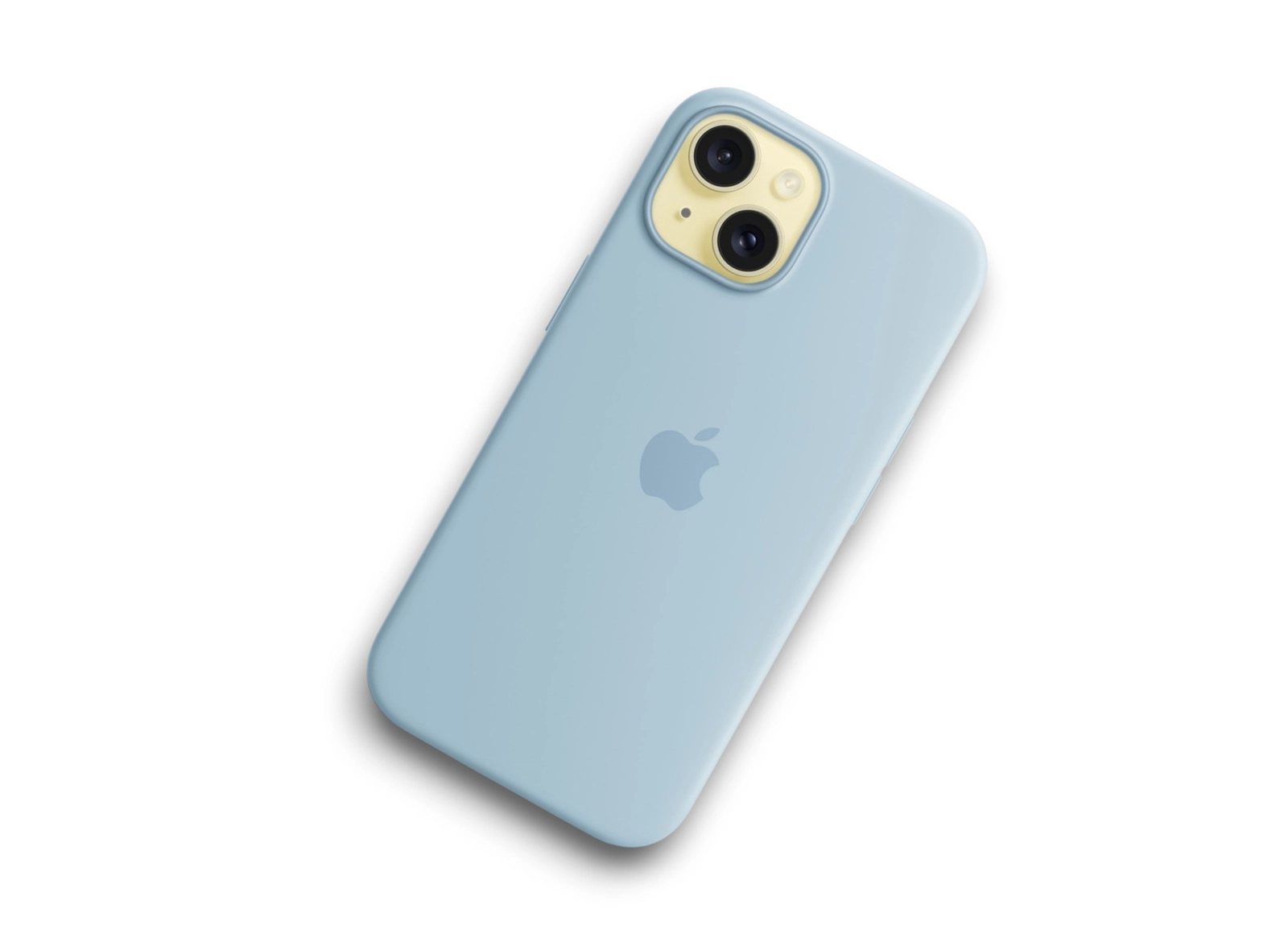 Çexol Silicone Apple iPhone 16 üçün Light Blue