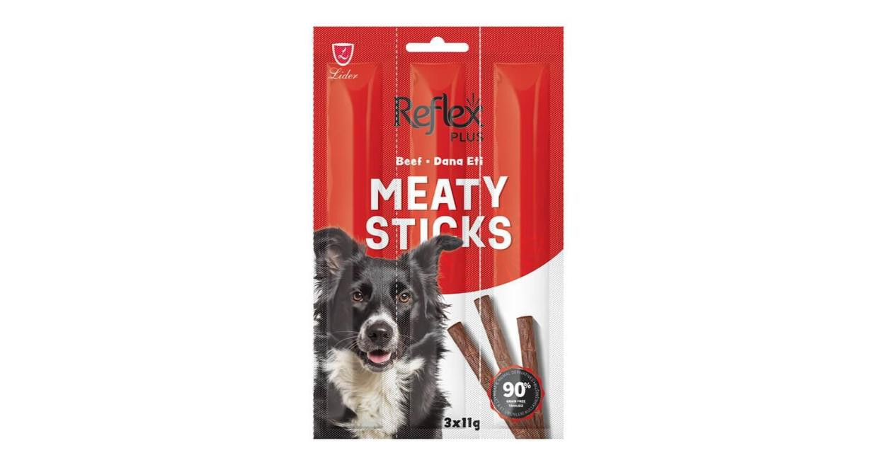 Məzə itlər üçün Reflex Plus Sticks dana əti ilə, 1 əd