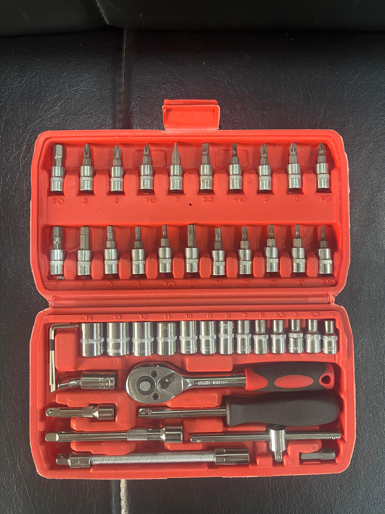 Avtomobil üçün alətlər dəsti S-line-0309, 46 parça