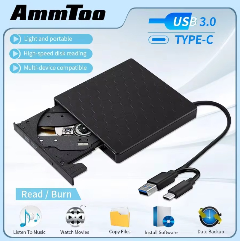 Xarici optik sürücü DVD-RW Typec Usb