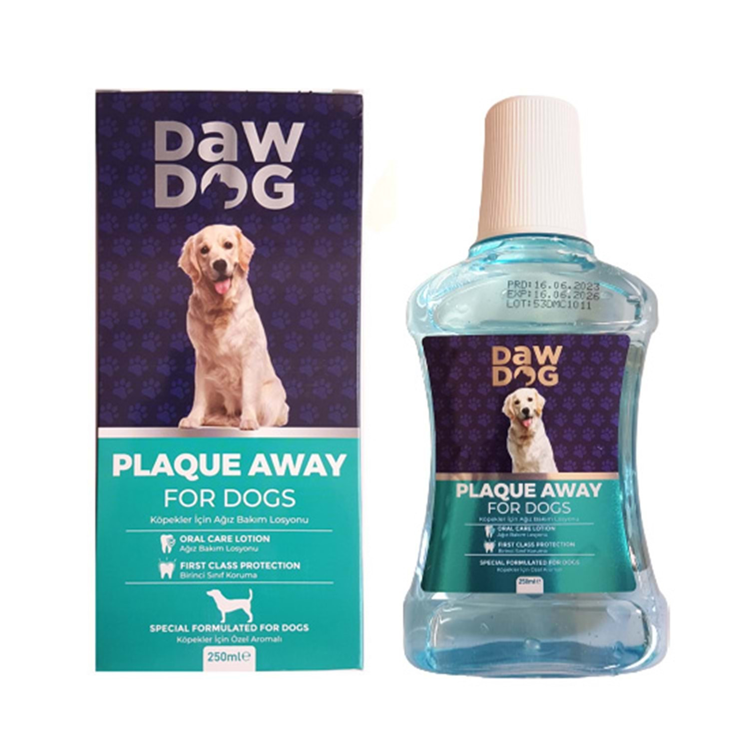 Ağız baxımı losyonu Daw Dog 250ml itlər üçün