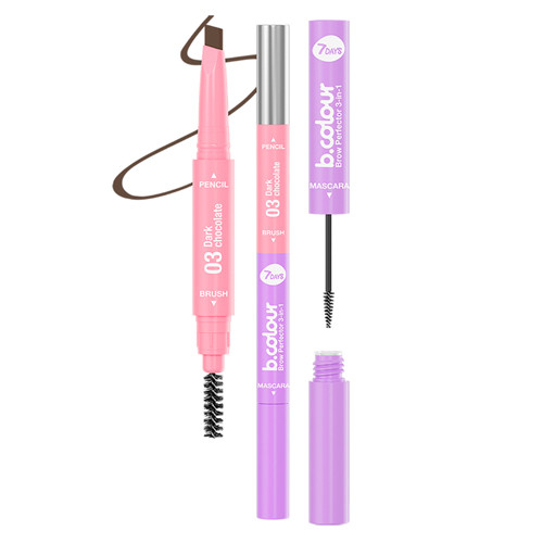 Qaş qələmi 7 Days B.Color Brow Perfector 03 Dark chocolate