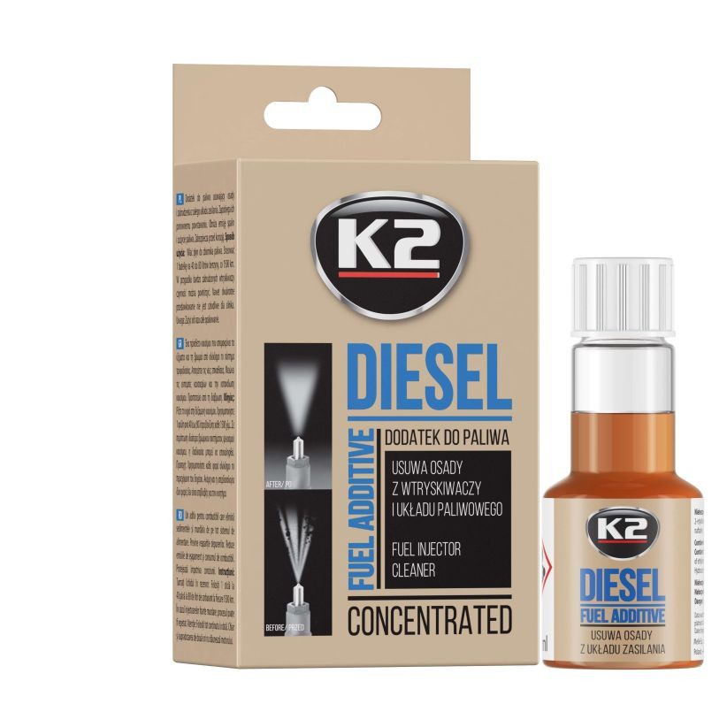 Dizel mühərrikləri üçün injektor təmizləyicisi K2 DIESEL 50ml