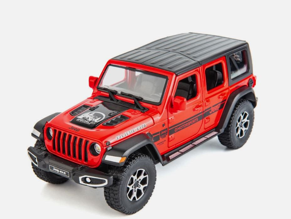Oyuncaq maşın Jeep Wrangler 4x4, qırmızı