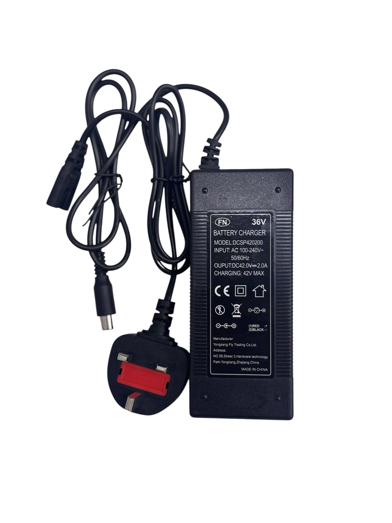 Skuter üçün adapter 36V qara