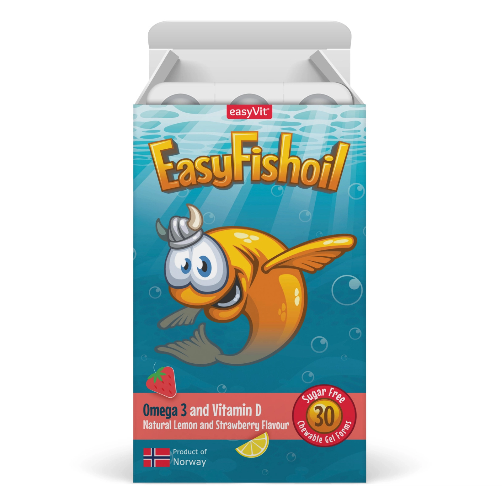 Balıq yağı EasyFishoil, uşaqlar üçün, 30 çeynənilə bilən gel tablet