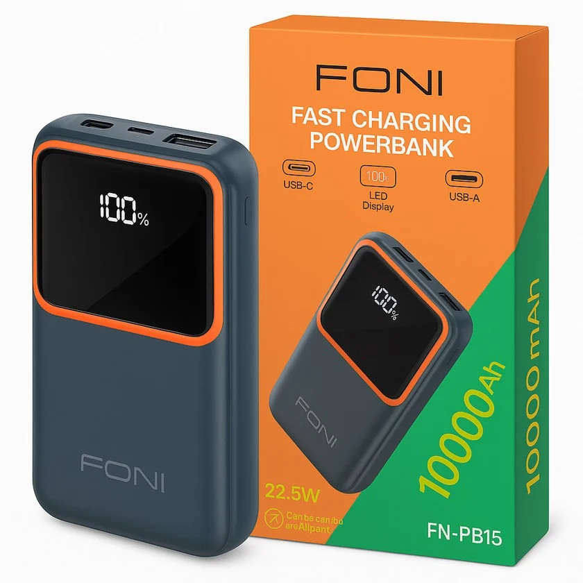 Xarici akkumulyator FONI FN-PB10K Powerbank 10000 mAh