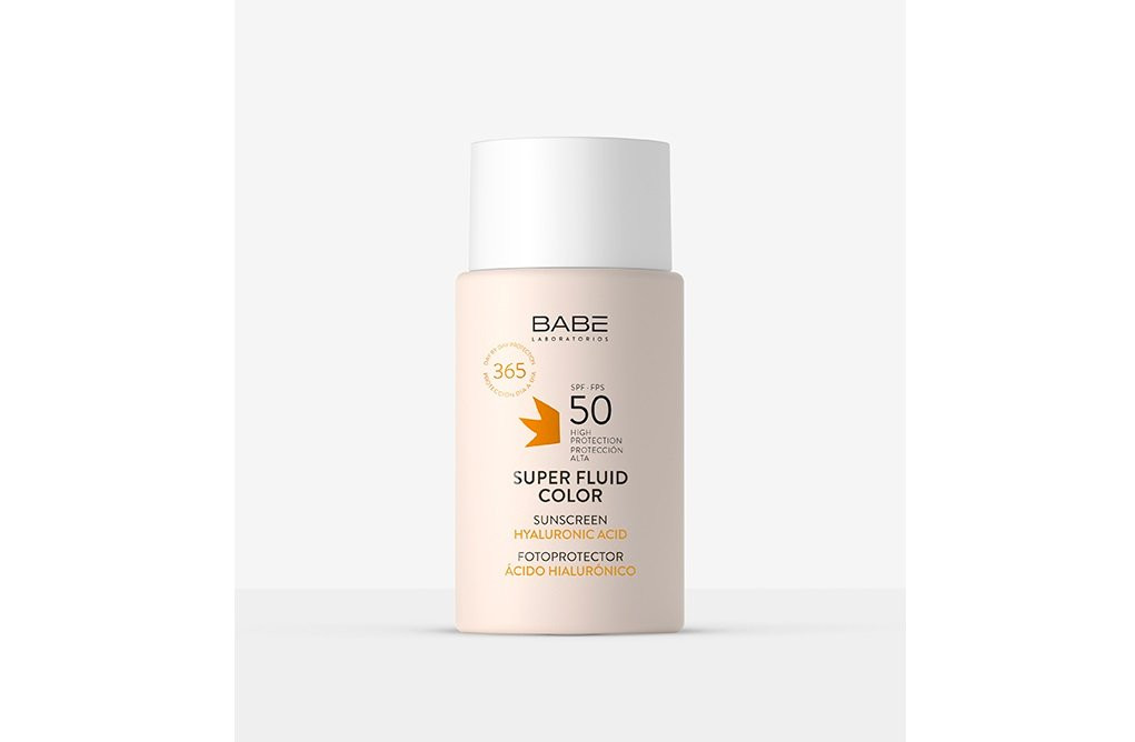 Günəşdən qoruyucu matlaşdırıcı krem üz üçün Babe Laboratorios Super Fluid Color SPF50, 50 ml