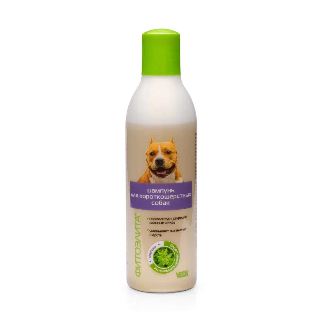 Qısa tüklü itlər üçün şampun Veda Фитоэлита 220 ml