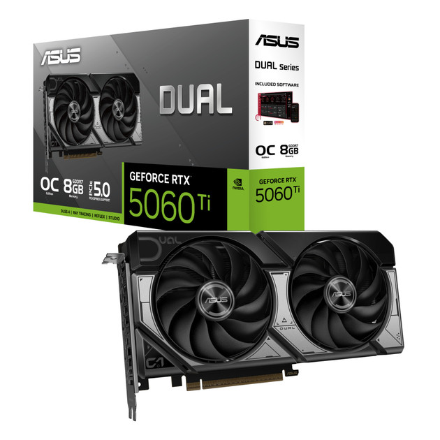 Videokart Asus GeForce RTX5060Ti 8 GB Dual (90YV0MP2-M0NA00)