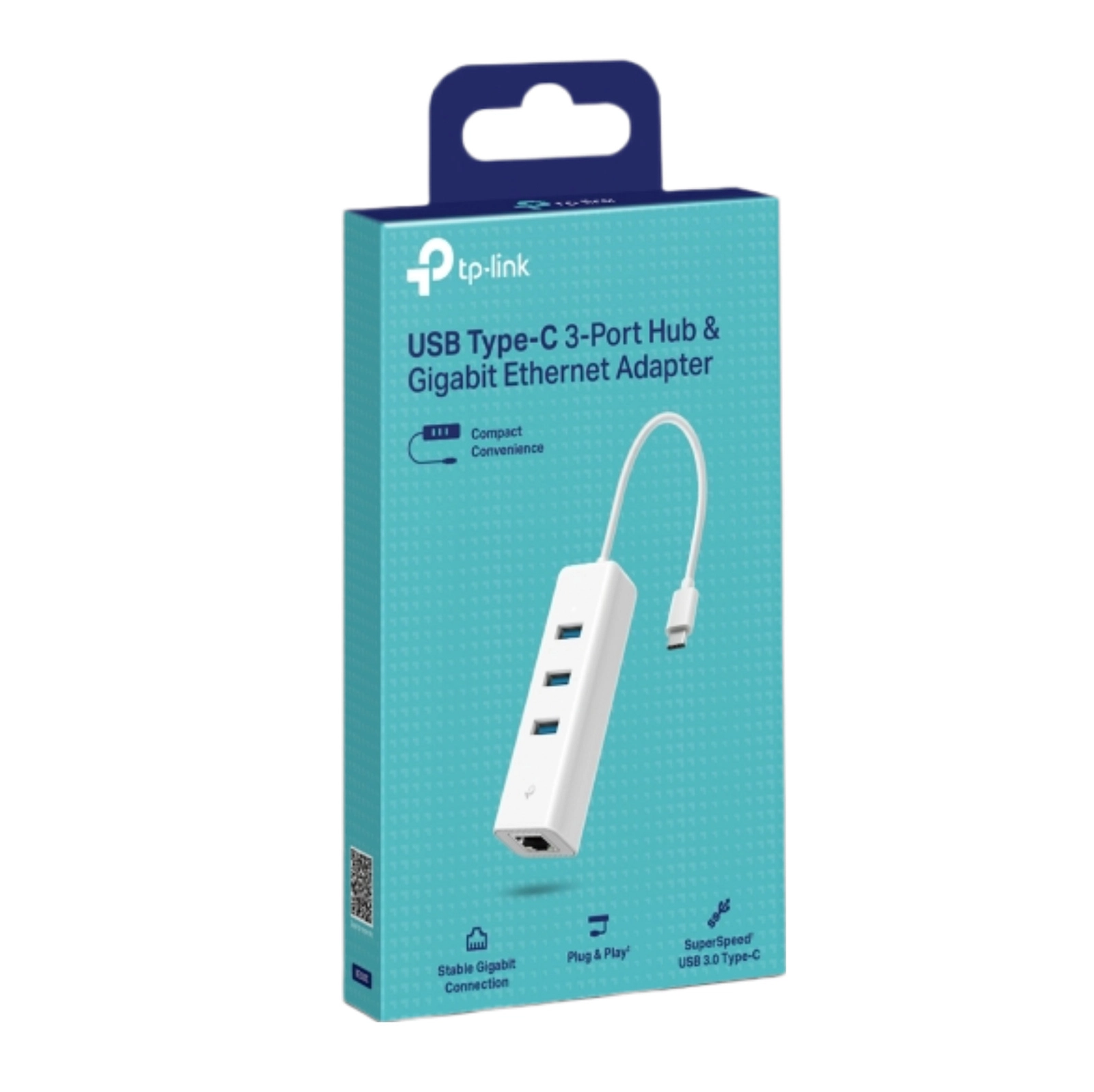 Şəbəkə adapteri TP-LINK UE330 USB Type-C 3-Port Hub Gigabit Ethernet Adapter