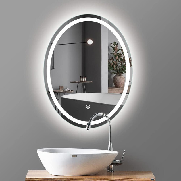 Divarüstü güzgü Yakamoz AV_Led, 70x50 sm