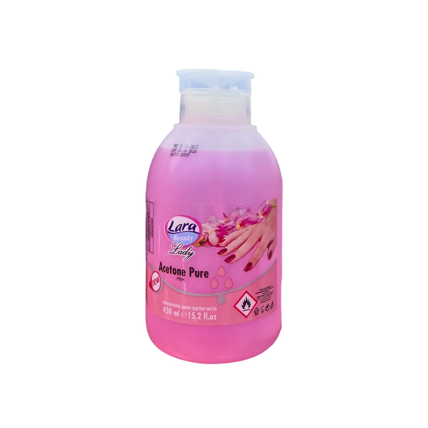 Lakı silmək üçün maye Lara Care Pink 450 ml