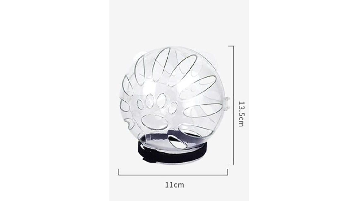 Qoruyucu yaxalıq 13.5x11 sm, şəffaf/qara