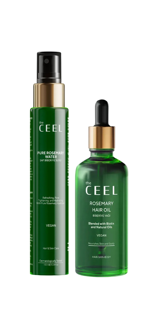 Saçlara qulluq dəsti The Ceel ( Yağ saçlar üçün The Ceel Rosemary 50 ml + Saçlar üçün sprey The Ceel Pure Rosemary Water 100 ml)