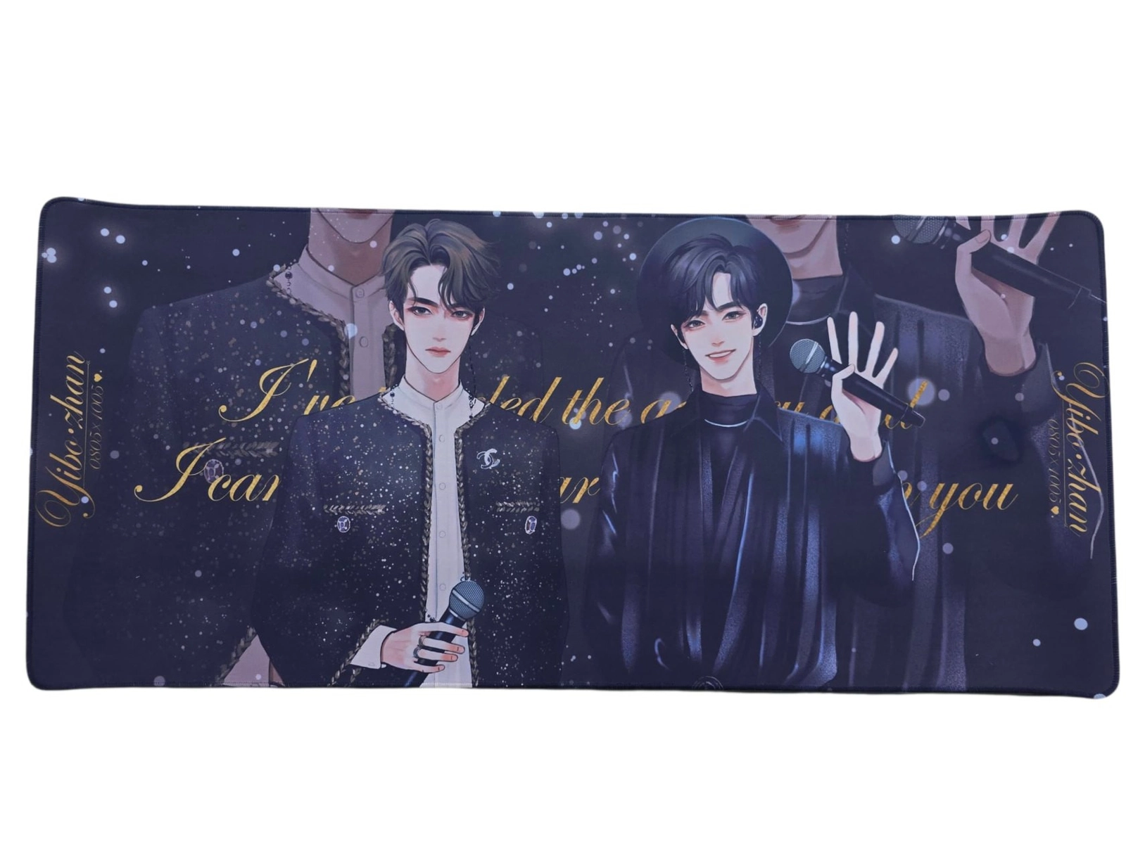 Siçan üçün altlıq YiboZhan Mousepad, 88×40 sm, Anime print - moon00004