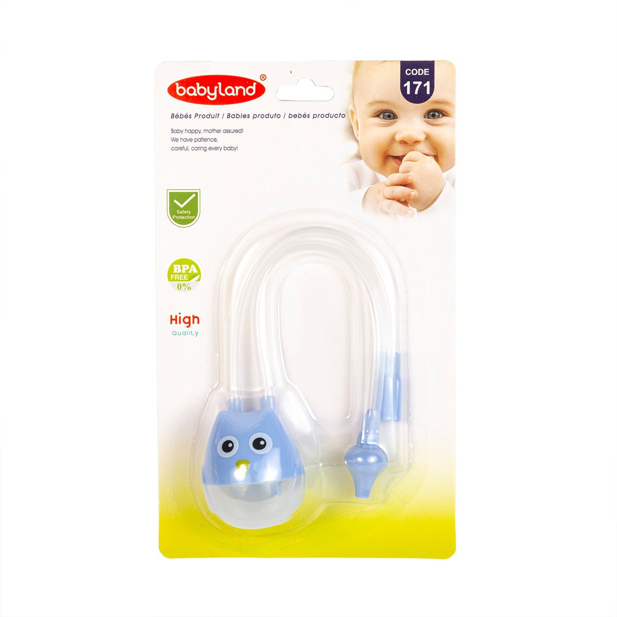 Körpələr üçün burun aspiratoru Baby Land, mavi