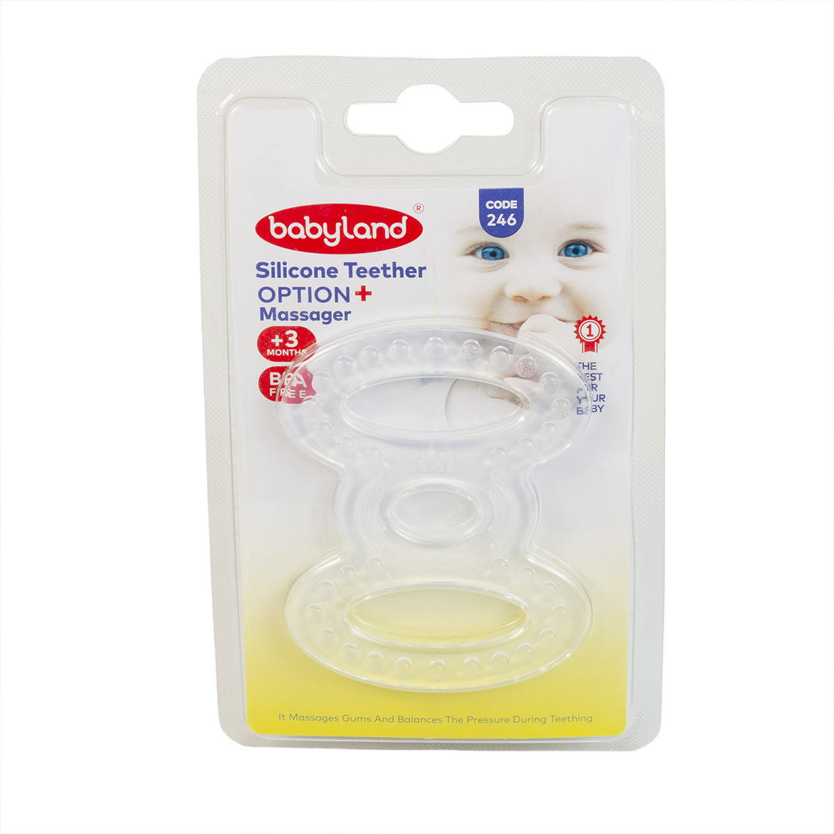 Diş oyuncağı Baby Land, körpələr üçün, ağ